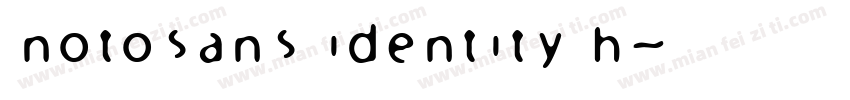 notosans identity h字体转换